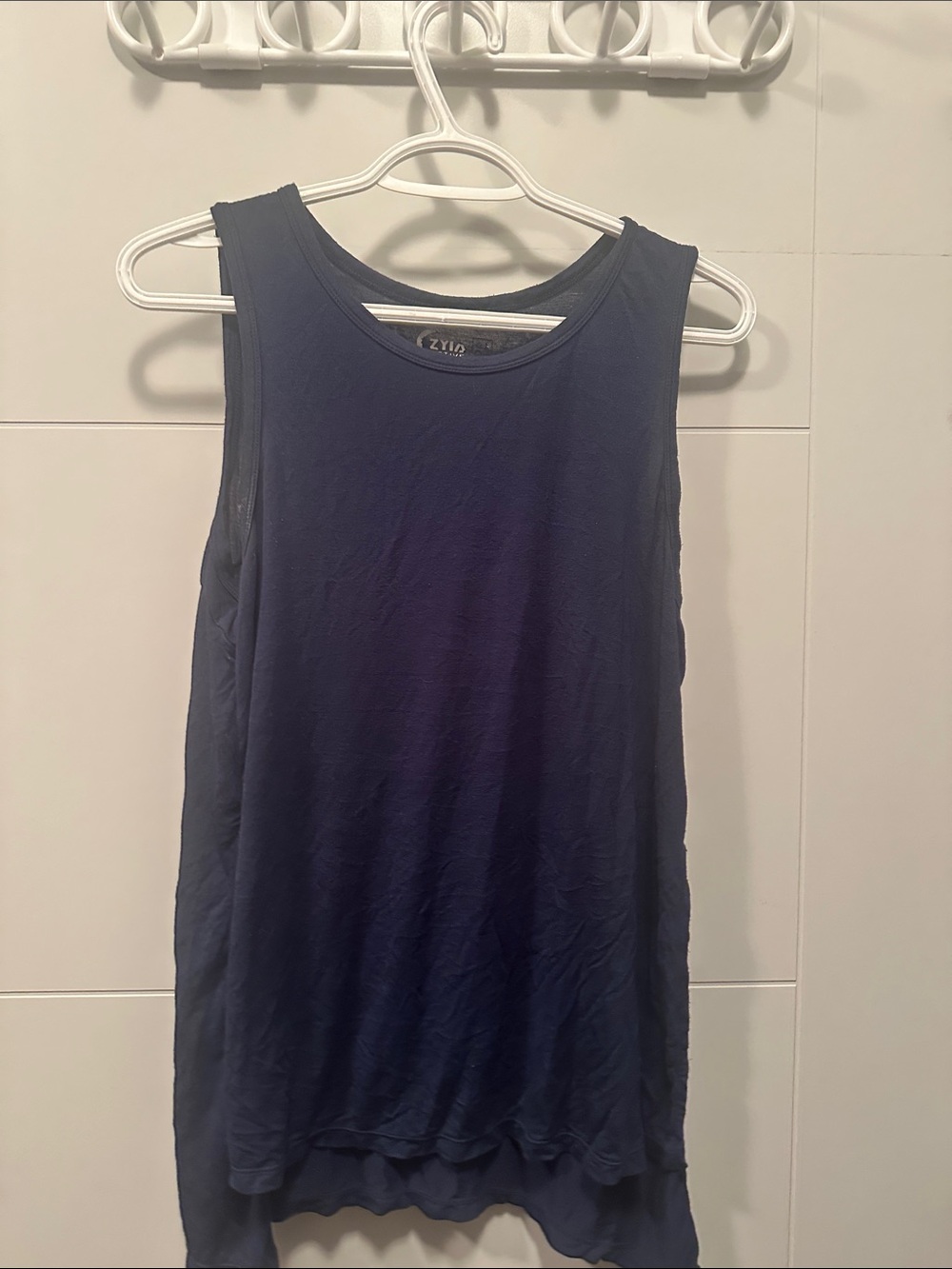 Sleeveless Zyia Active Navy Women's Tank Top